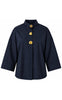 Continue Bluse - Klara High Neck - Navy Blue