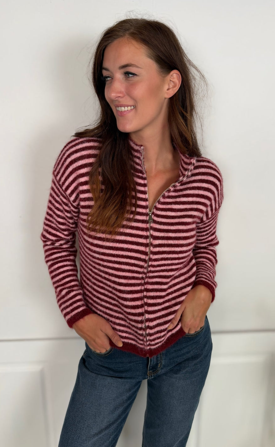 Marta Du Chateau Cardigan - Anais - Bordeaux