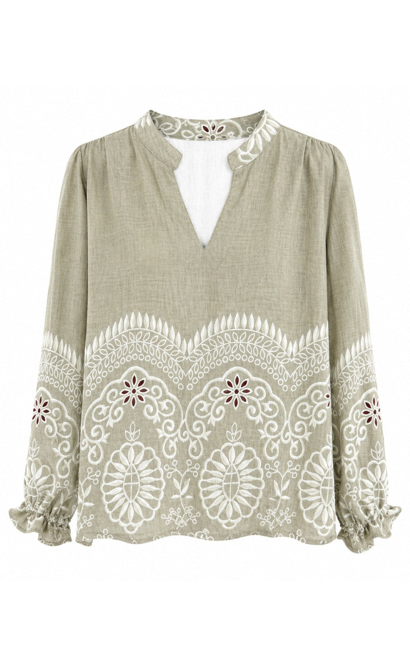 Marta Du Chateau Bluse - Linden - Originale1034tpb