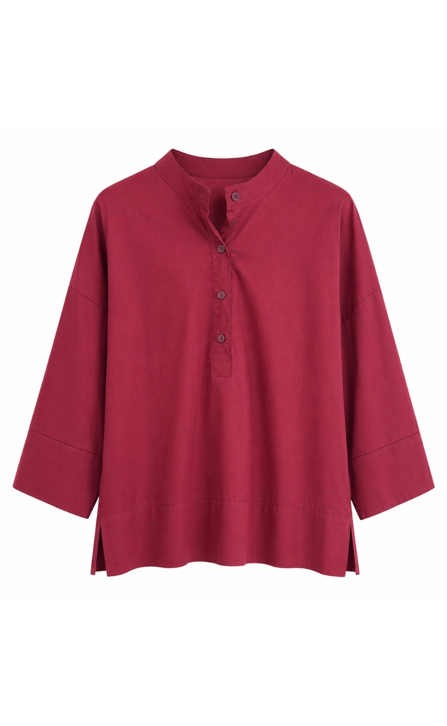 Marta Du Chateau Bluse - Ginger - Bordeaux