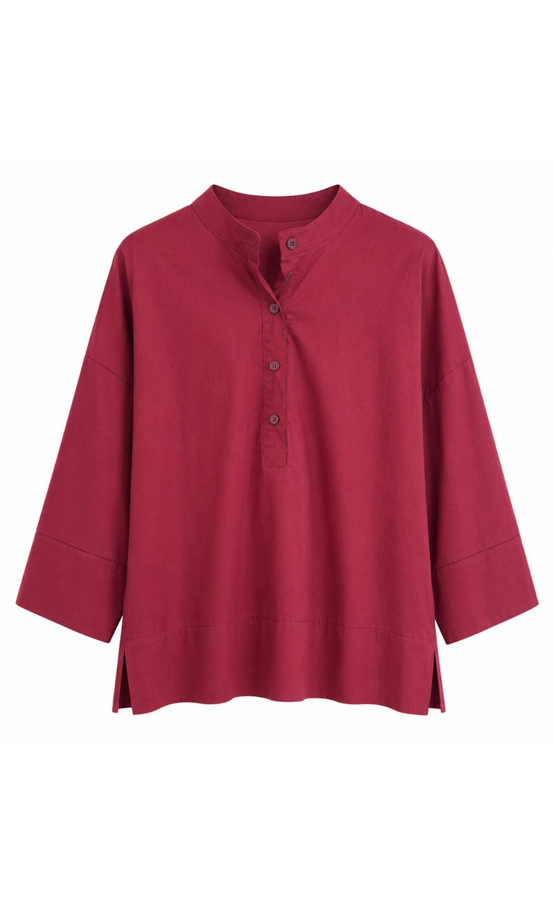 Marta Du Chateau Bluse - Ginger - Bordeaux