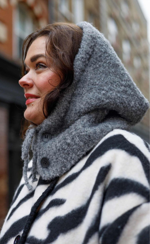 Black Colour Balaclava - Willow - Dk. Grey