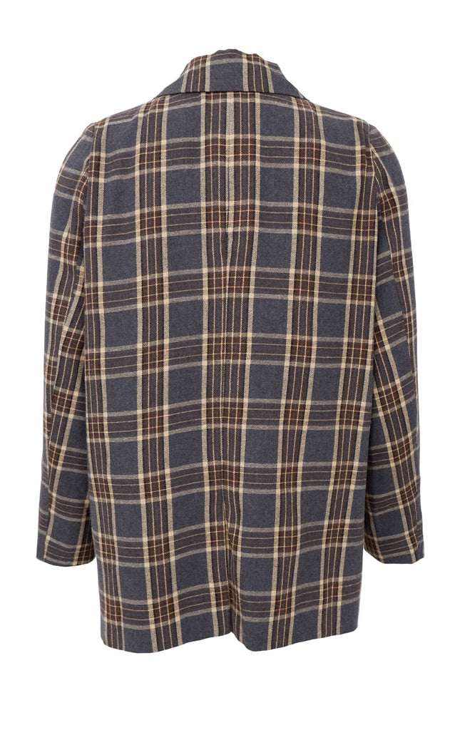 Black Colour Blazer - Nellie - Grey