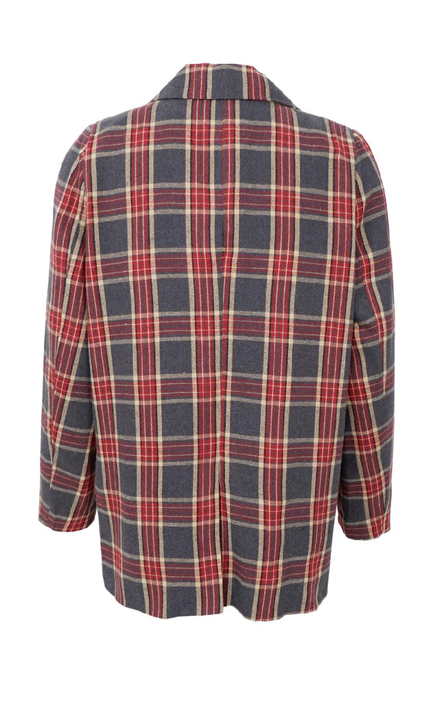 Black Colour Blazer - Nellie - Wine