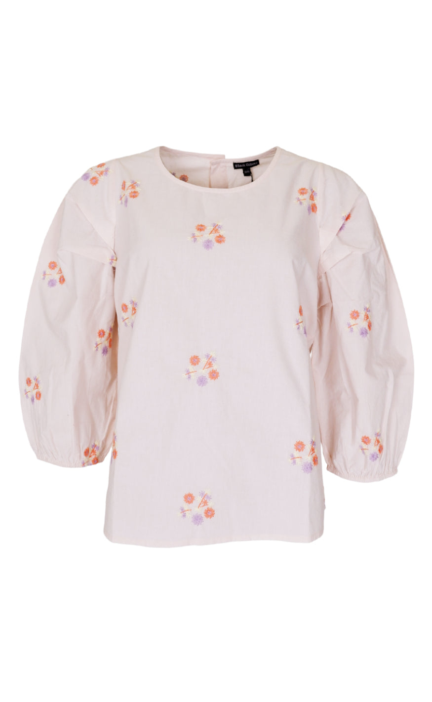 Black Colour Bluse - Falula - Soft Rose