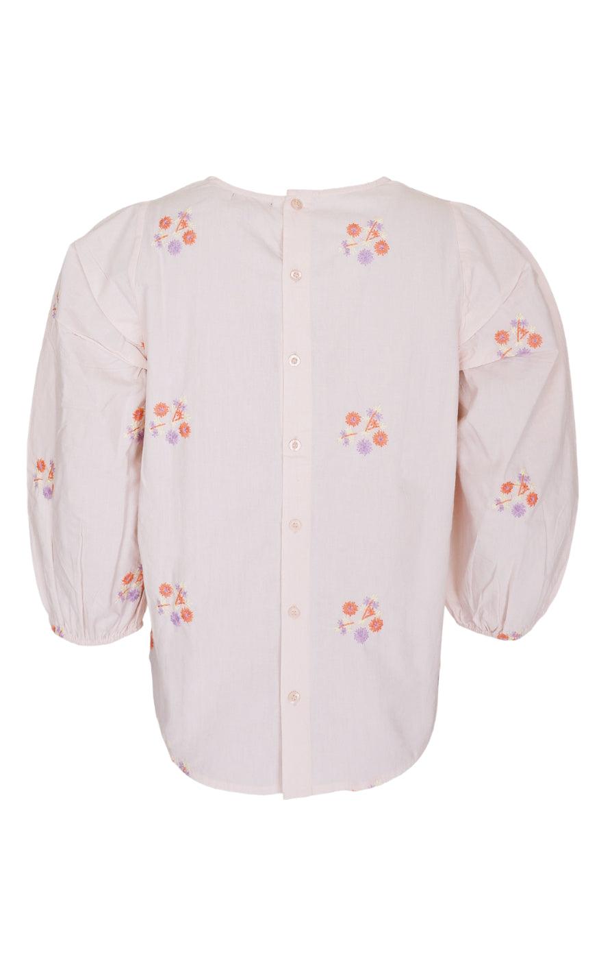 Black Colour Bluse - Falula - Soft Rose