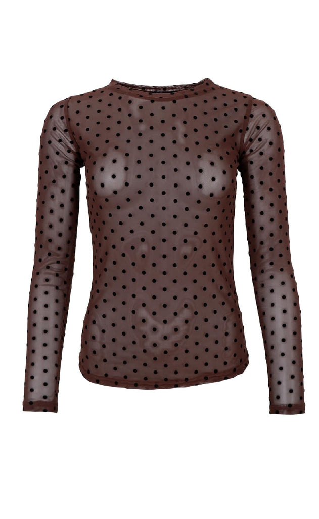 Black Colour Bluse - Jennie - Coffee