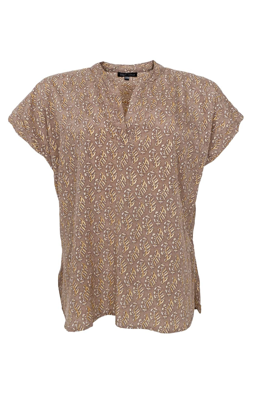 Black Colour Bluse - Luna Andrea - Taupe Mist