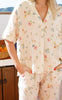 Black Colour Bluse - Melina - Flower