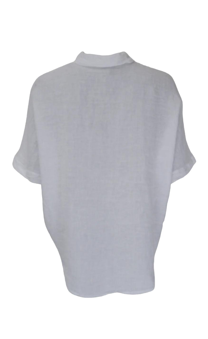 Black Colour Bluse - Melina - White