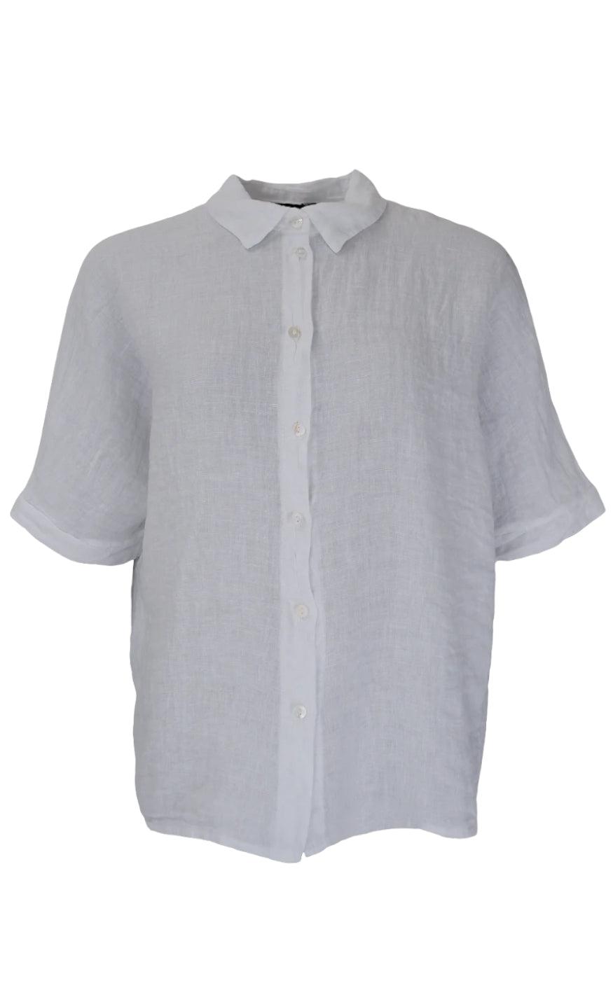 Black Colour Bluse - Melina - White