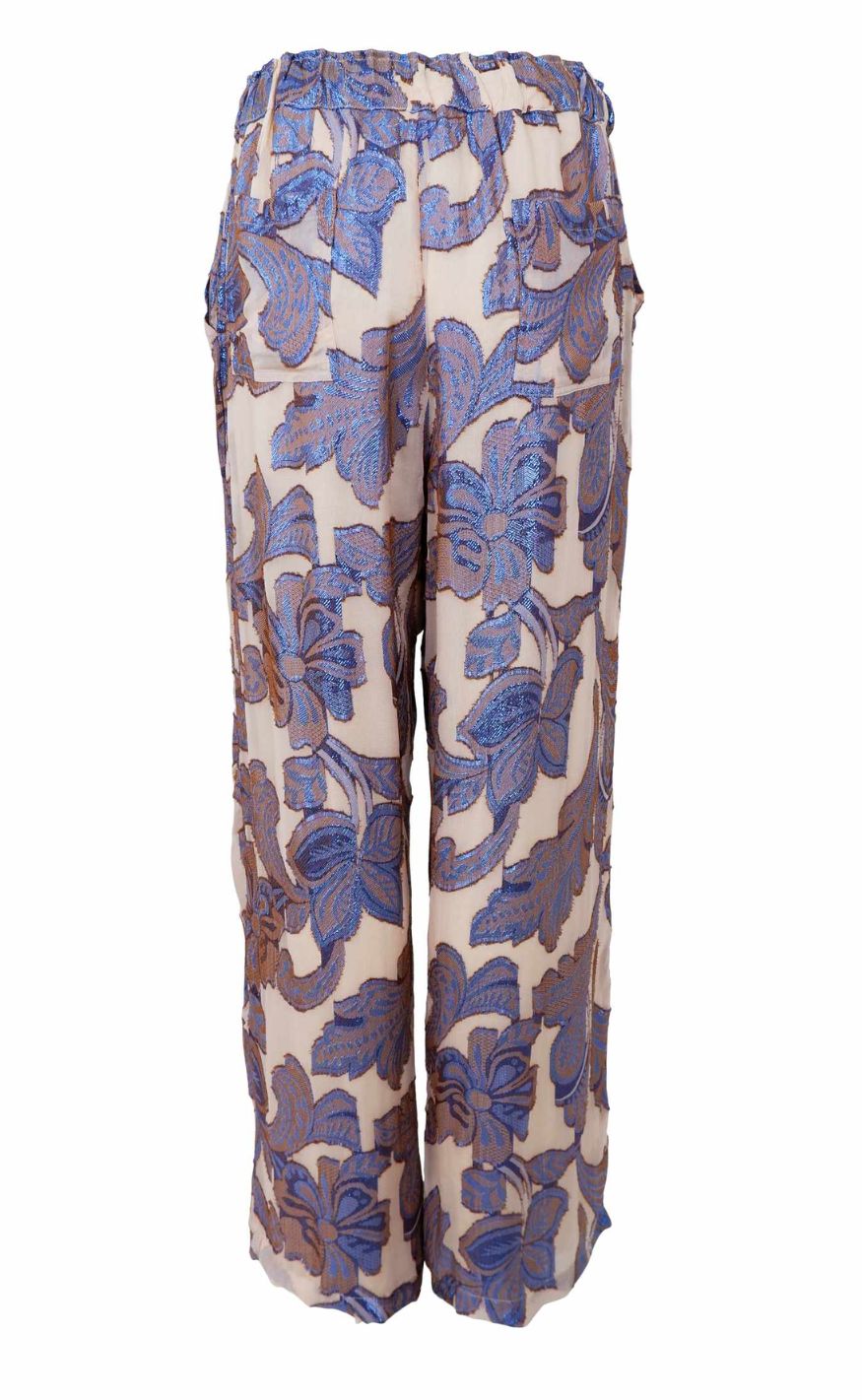 Black Colour Bukser - Kenzie - Blue