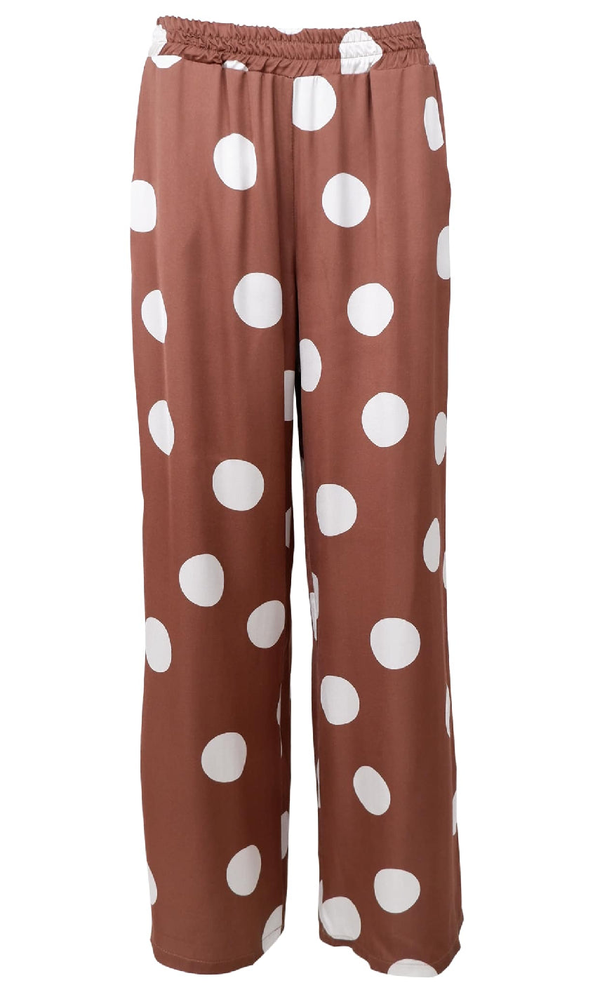 Black Colour Bukser - Mabel - Mocca Dot