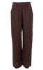 Black Colour Bukse - Melina Wide Linen - Coffee