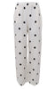 Black Colour Bukse - Melina Wide Linen - Dot