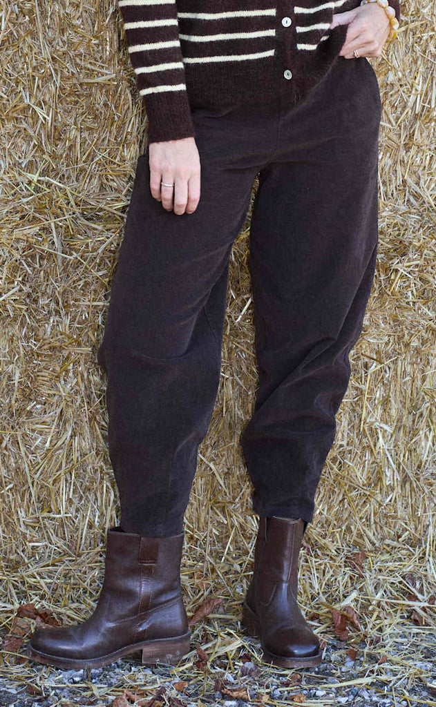 Black Colour Bukser - Memphis Barrel - Coffee