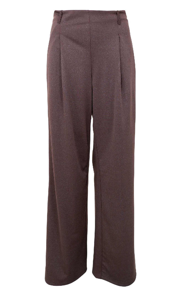 Black Colour Bukser - Toni - Coffee