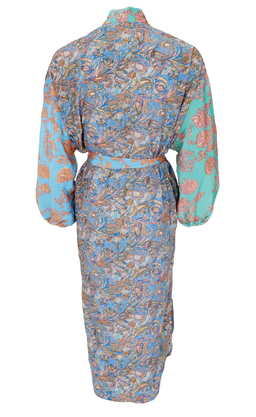 Black Colour Kimono - Luna - Tropic Mix