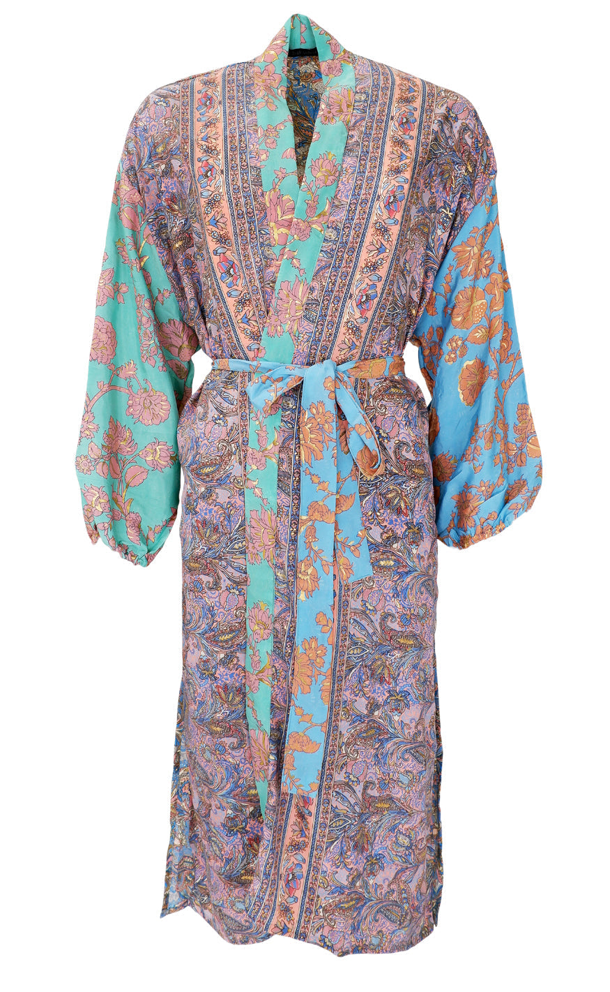 Black Colour Kimono - Luna - Tropic Mix