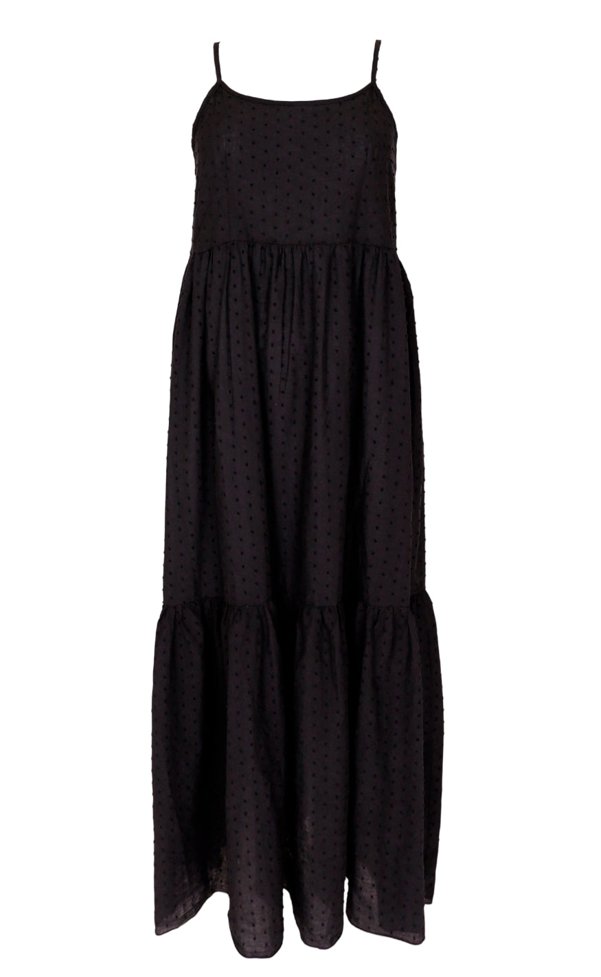Black Colour Kjole - Dottie - Black
