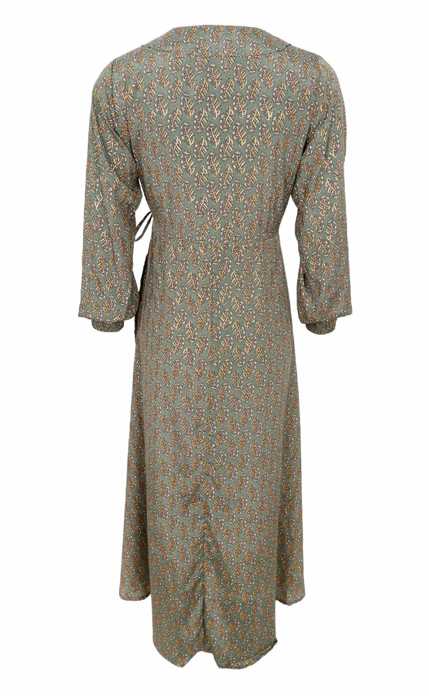 Black Colour Kjole - Luna Wrap - Olive Mist
