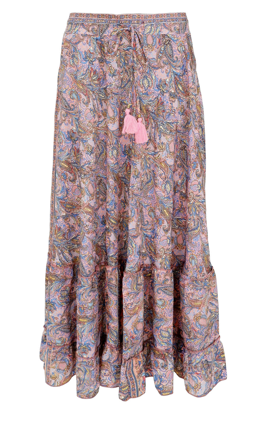 Black Colour Skjørt - Luna maxi Frill - Blush Tropic