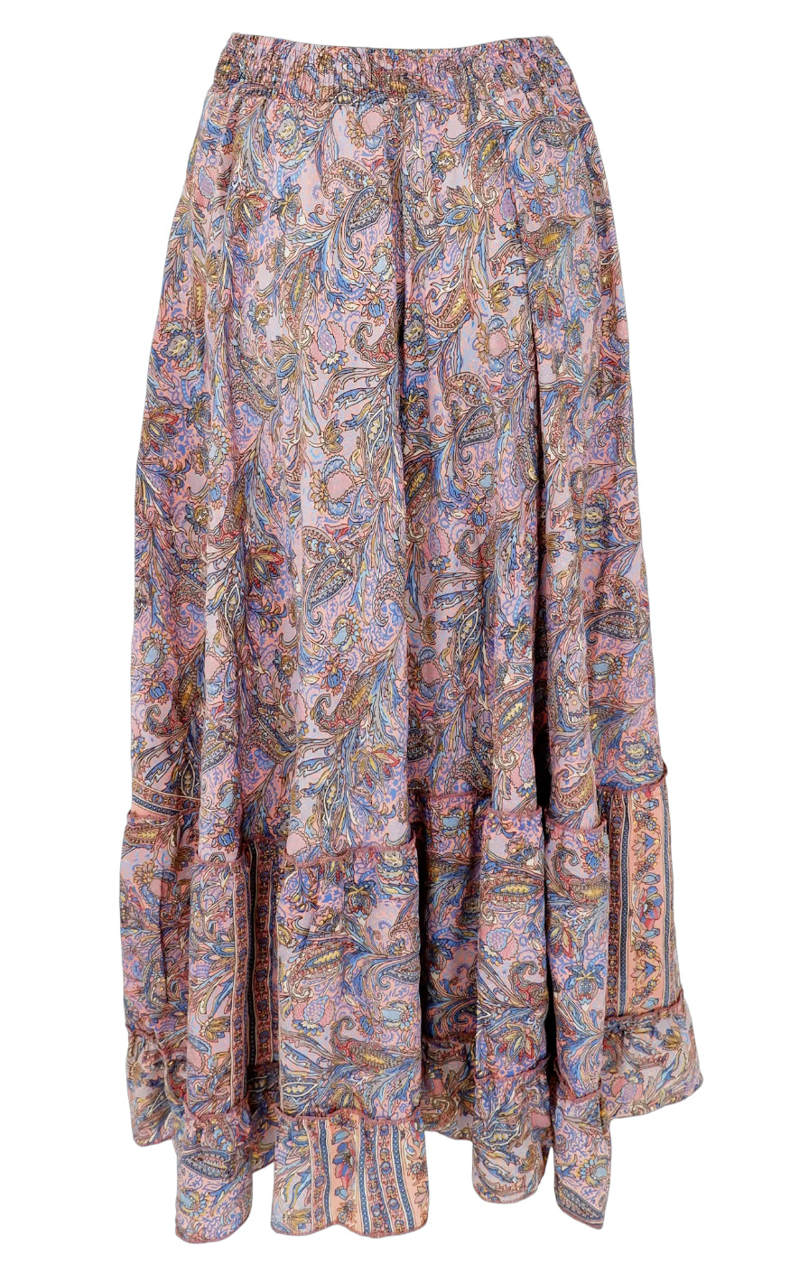 Black Colour Skjørt - Luna maxi Frill - Blush Tropic