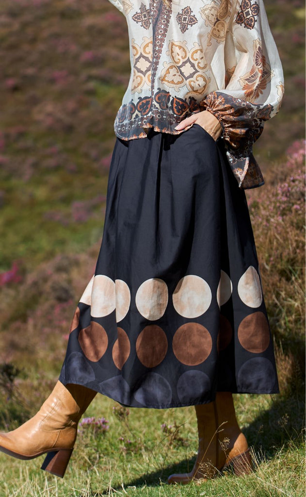 Black Colour Skjørt - Paris - Black