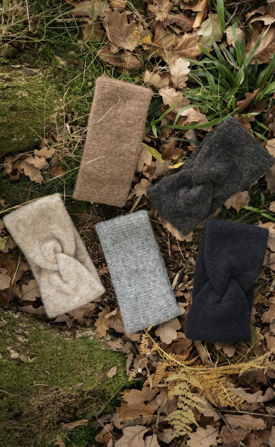 Black Colour Ørevarmer - Ginger - Grey