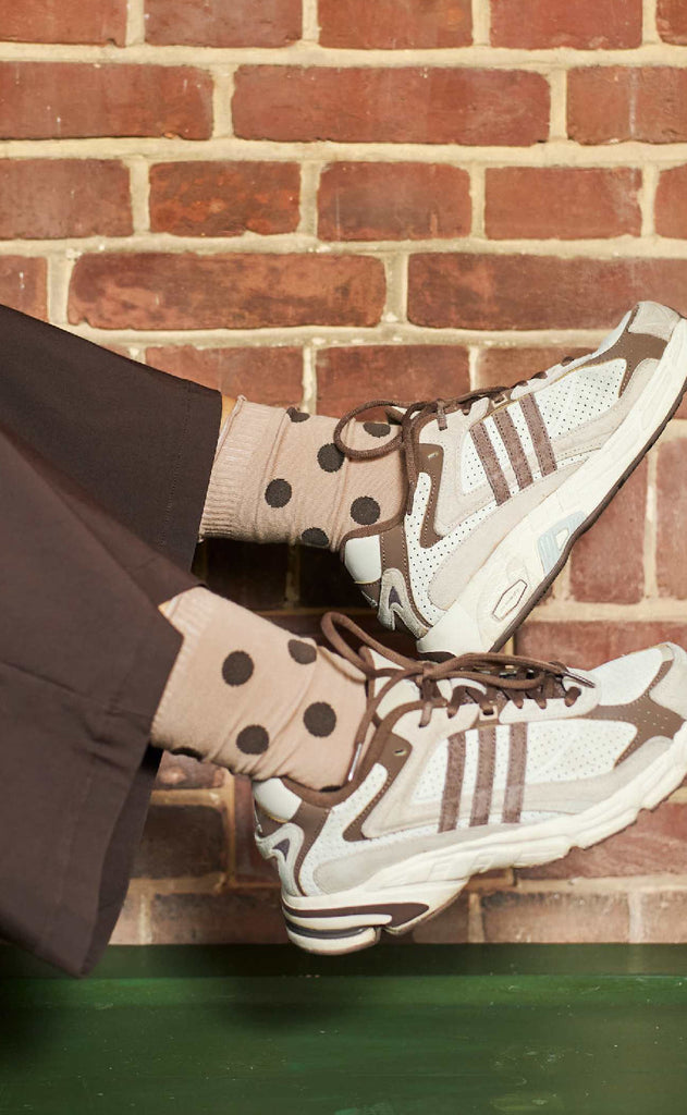 Black Colour Strømper - Maike - Latte Dot