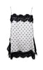 Black Colour Topp - Evie Lace - White Dot