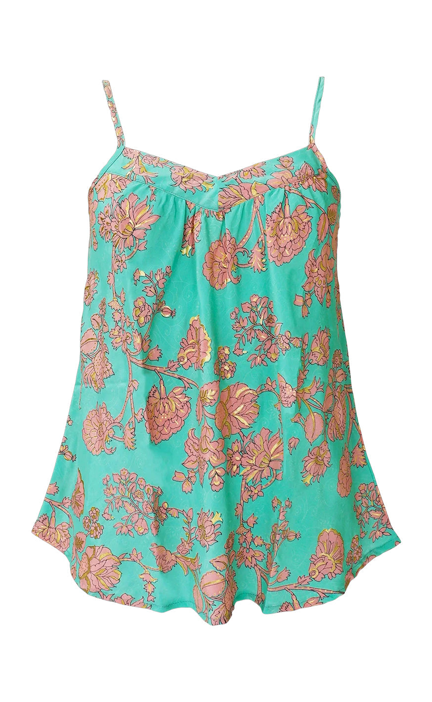 Black Colour Topp - Luna Vea - Green Lotus
