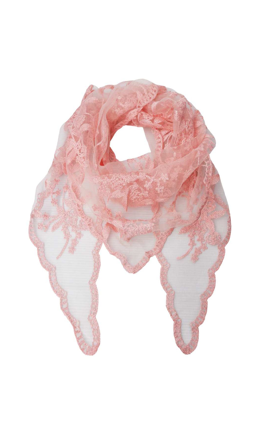 Black Colour Skjerf - Miriana Lace - Rose