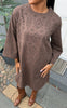 Say INA Copenhagen Kjole - Blake - Brown w. Embroidery