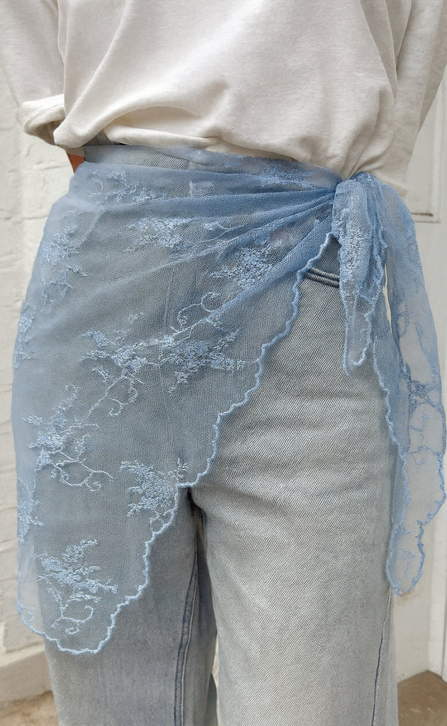 Say INA Copenhagen Skjerf / Skjørt - Clara Triangle - Light Blue