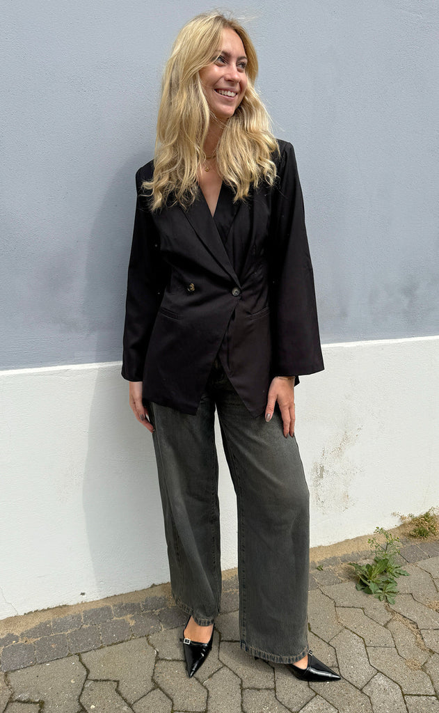 Say INA Copenhagen Blazer - Anne Asymmetrical - Black