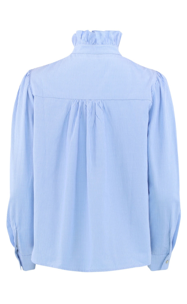 Continue Bluse - Ariana - Small Blue Stripe