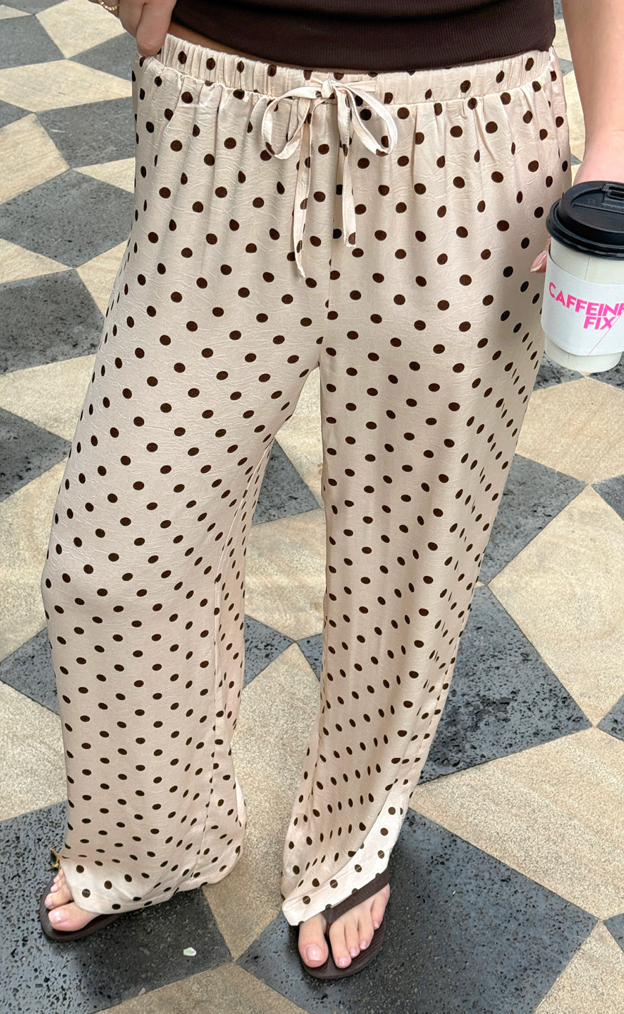 Say INA Copenhagen Bukser - Nellie - Beige Dots
