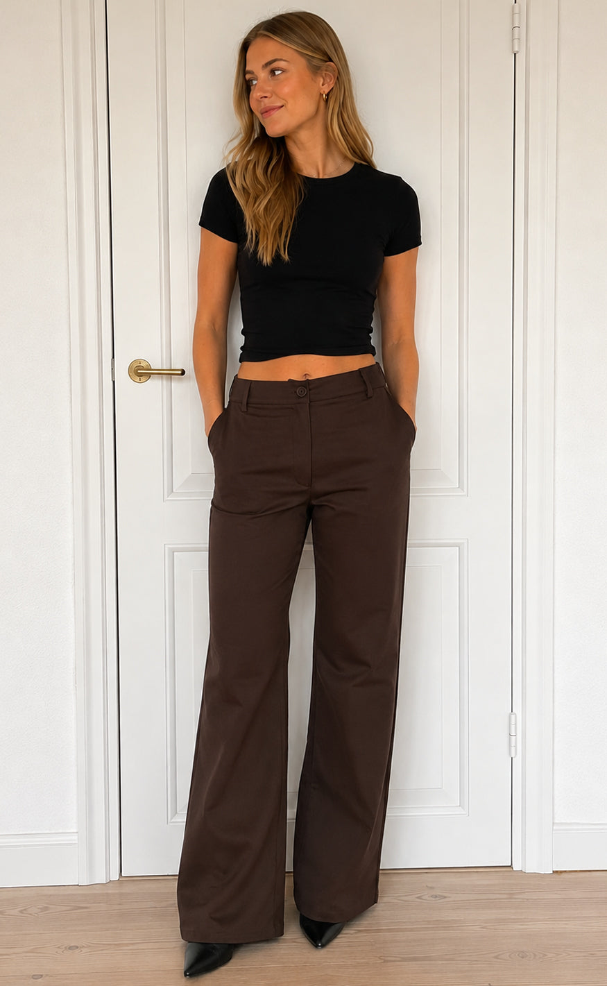 Say INA Copenhagen Bukser - Livana Stretch - Dark Brown