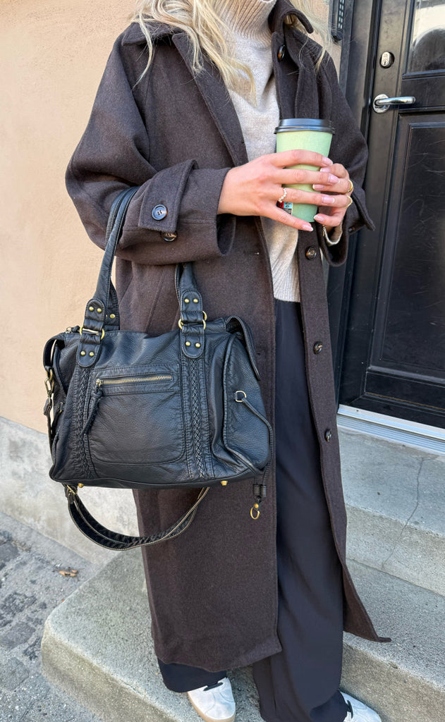 Say INA Copenhagen Veske - Cannes City - Black PU Leather