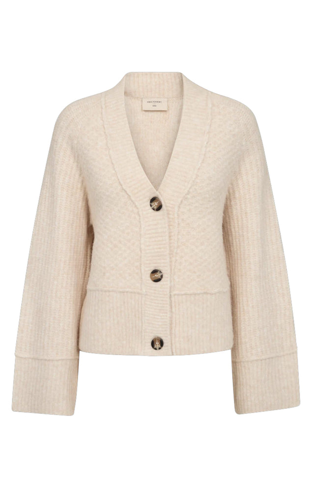 Freequent Cardigan - Money - Moonbeam Melange