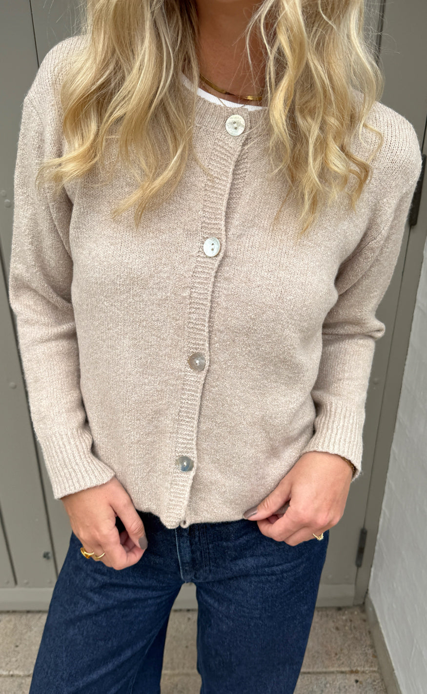 Say INA Copenhagen Cardigan - Cindy - Sand