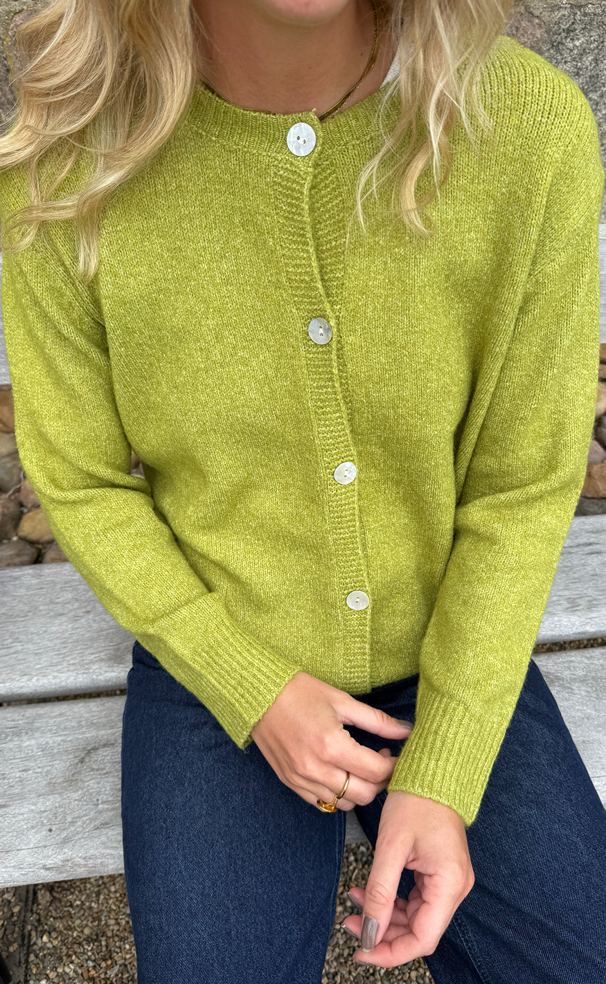 Say INA Copenhagen Cardigan - Cindy - Green