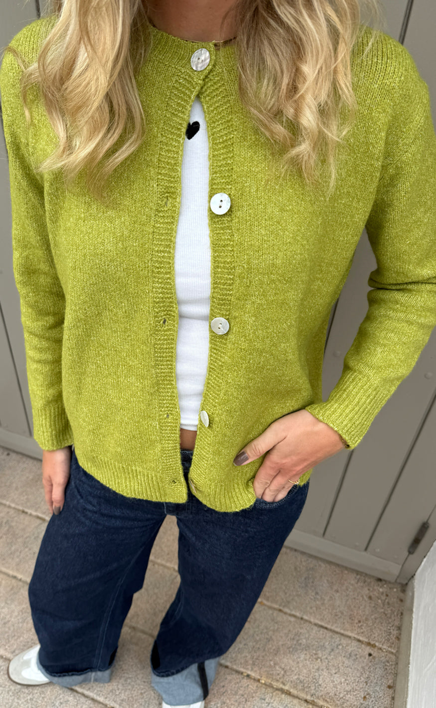 Say INA Copenhagen Cardigan - Cindy - Green