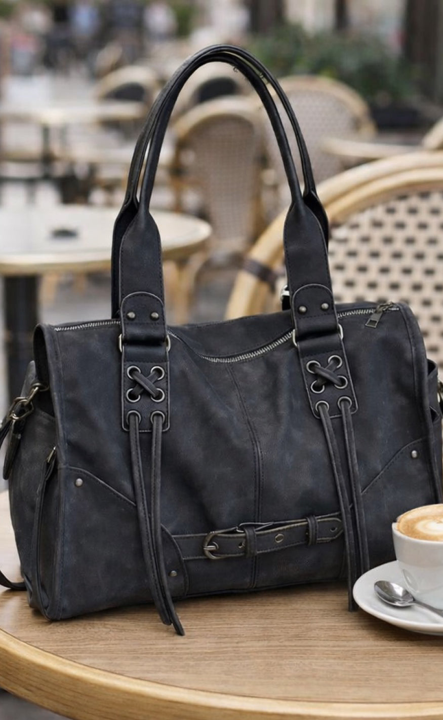 Say INA Copenhagen Veske - Mary City - Black PU Leather