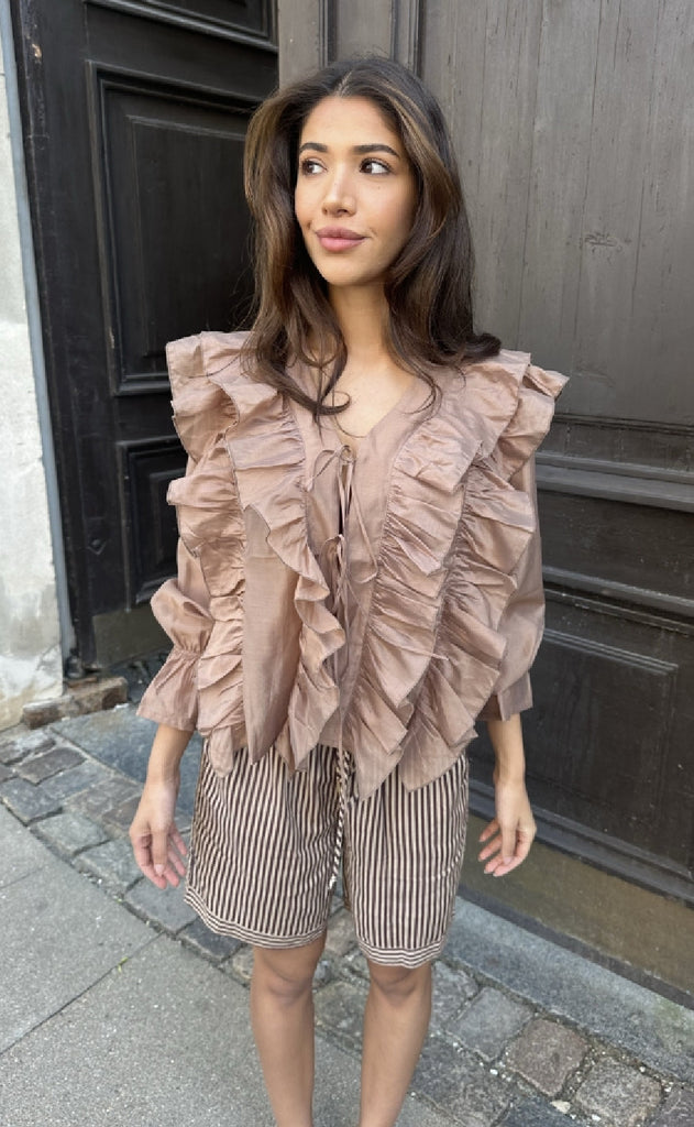 Continue Bluse - Citta - Nougat