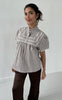 Continue Bluse - Isabella - Brown Stripe