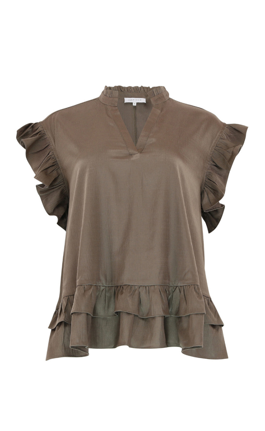 Continue Bluse - Kris - Latte