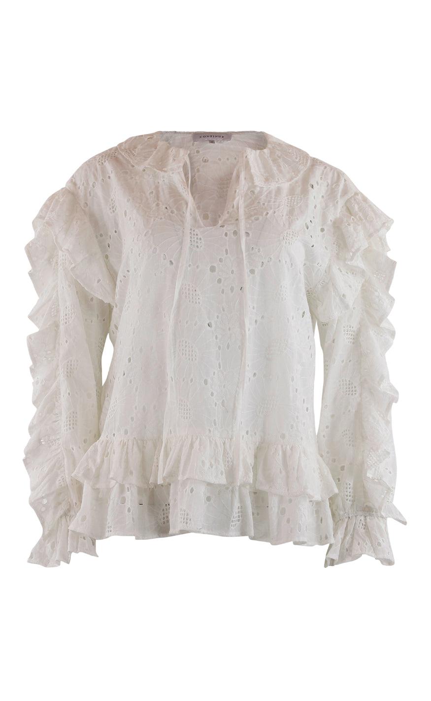 Continue Bluse - Lee - White