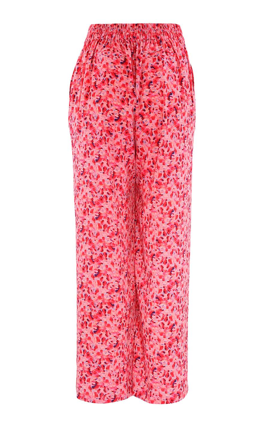 Continue Bukser - Lea Flowers - Pink Flowers